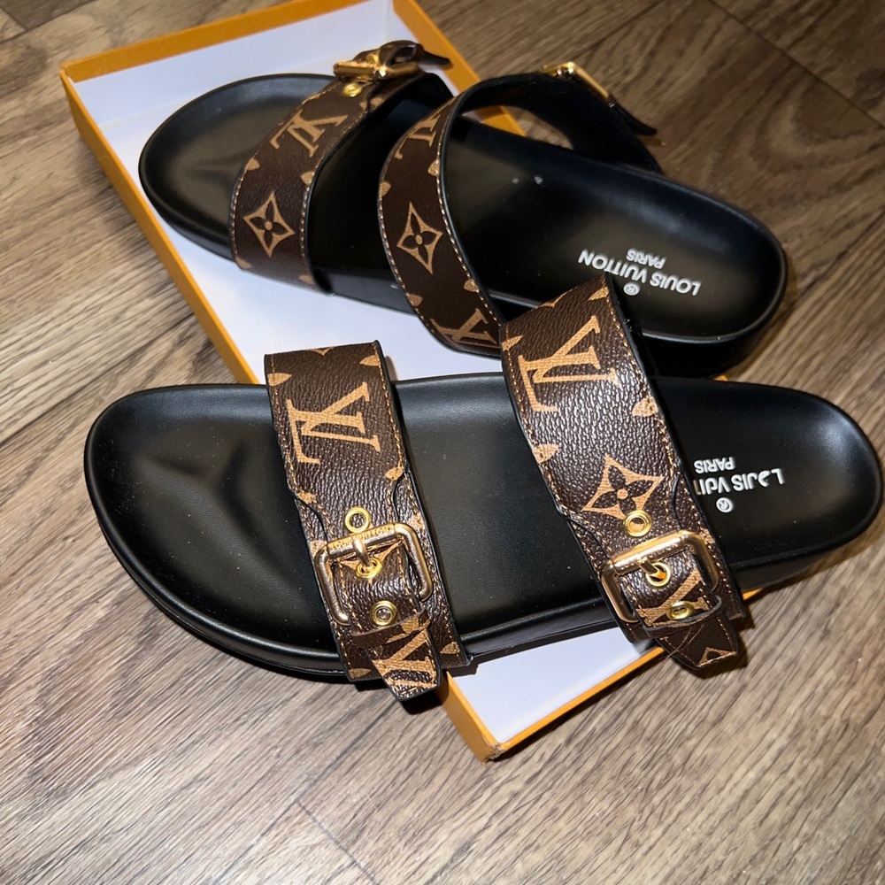 LV Birkenstock style sandal
